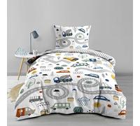 Douceur d'Intérieur Housse de couette enfant PTI BOLIDE 140 x 200 cm + 1 taie Coton 42 fils