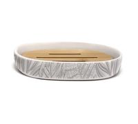 Porte Savon Imprimé Amber 12cm Gris