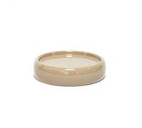 Douceur d'Intérieur, Porte-Savon (Diamètre 10 x 3,5 cm) Bullea Taupe, Céramique Unie