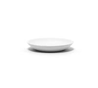 Douceur d'Intérieur, Porte-Savon (Diamètre 11,5 x 2 cm) Mambo Blanc, Grès Uni Soft Touch