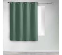 Rideau occultant œillets 135 x 180 cm - Uni Cèdre (petite hauteur)