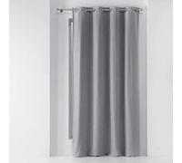 Douceur d'Intérieur – Rideau à œillets Chinea – Occultant chambray uni 135x240 cm – Gris