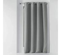 Rideau Voilage à Œillets ""Arty Line"" 140x240cm Blanc & Argent