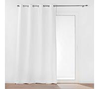Douceur d'Intérieur Rideau à œillets Micropolar 135 x 260 cm Isolant thermique Blanc