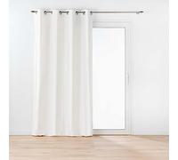 Rideau œillets Twily 135 x 260 cm blanc - tamisant, 61% coton recyclé
