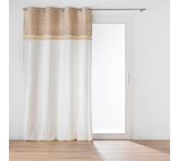 Douceur d'Intérieur, Rideau à Oeillets (140 x 240 cm) Cirrus, Coton/Polyester avec Top