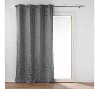 Douceur d'Intérieur Rideau à œillets Jacquard Victoria 140x260 cm Gris