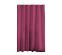Douceur d'Intérieur Rideau de douche Essencia Polyester 180 x 200 cm avec crochets Framboise