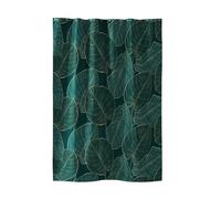 Douceur d'Intérieur – Rideau de douche Jade Vert, 180 x 200 cm, Polyester imprimé avec crochets