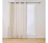 Douceur d'Intérieur, Rideau Décoratif, Œillets, 140 x 240 cm, Cristy | Motif imprimé métallisé, moderne, facile à installer, 8 œillets, facile à entretenir, décoration pour salon et chambre