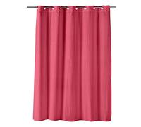 Douceur d'Intérieur – Rideau de douche Dotty – Œillets clipsables – 180x200 cm Framboise