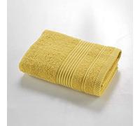 Douceur d'Intérieur Serviette de toilette Tendresse 50x90 cm éponge unie 100% coton Mimosa