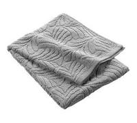 Douceur d'intérieur - Serviette de toilette OCALA - Eponge ciselée unie 450 g/m² - 50 x 90 cm - Gris clair - OCALA Douceur d'intérieur Gris clair G
