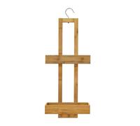 douceur d'intérieur, Serviteur de Douche 2 Paniers (68,3 x 26 x 13 cm) Hanoi Naturel, Bambou