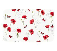 douceur d'Intérieur, Set de Table (30 x 44 cm) Poppyly Rouge, PVC Imprimé