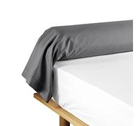 Douceur d'Intérieur Taie de traversin Lina 85 x 185 cm 100% coton Anthracite