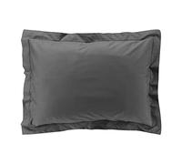 douceur d'intérieur, Taie d'Oreiller (50 x 70 cm) Percaline Acier, Percale de Coton