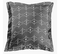 douceur d'intérieur, Taie d'oreiller (63 x 63 cm) Aristide Anthracite, 100% Coton