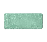 Douceur d'Intérieur Tapis de bain Ricochet 50 x 120 cm Microfibre unie relief Tilleul