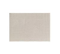 Douceur d'Intérieur, Tapis Rectangle (120 x 170 cm) Ezio Naturel, Tissé Plat Relief