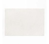 Douceur d'Intérieur, Tapis Rectangle (120 x 170 cm) Lazio Naturel, Uni Relief