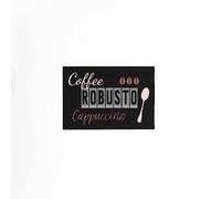 Douceur d'Intérieur, Tapis Rectangle (40 x 60 cm) Cappuccino Noir, Imprimé