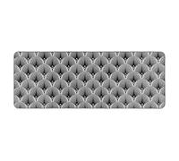 Douceur d'intérieur, Tapis Rectangle (45 x 120 cm) Casella Gris, Tissé Imprimé