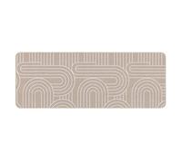 Douceur d'Intérieur, Tapis Rectangle (45 x 120 cm) Modul Blanc, Tissé Imprimé