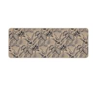 Tapis Déco Imprimé Stylis 45x120cm Naturel & Noir
