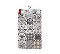 Douceur d'Intérieur, Tapis Rectangle (45 x 75 cm) Salou Naturel, Mousse Imprimée