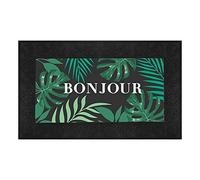 Douceur d'Intérieur, Tapis Rectangle (45 x 75 cm) Vesta Vert, Relief Imprimé