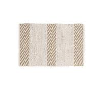 Douceur d'Intérieur, Tapis Rectangle (60 x 90 cm) Silves Naturel, Coton & Polyester Fantaisie et Fils Métallisés