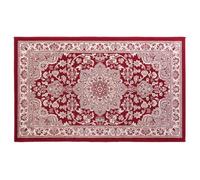 Douceur d'Intérieur, Tapis Rectangle (68 x 110 cm) Cherine Rouge, Viscose Tissée