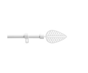 Douceur d'Intérieur, Tringe Extensible en Kit Complet (120 < 210 cm) Stylea Blanc, Peint