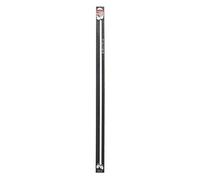 Douceur d'Intérieur, Tringle à Rideaux Extensible (80 < 110 cm) Feuillina Blanc, Fer Forgé