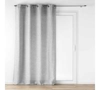Douceur d'Intérieur, Voilage à Œillets (140 x 240 cm) Loulaine Gris, Effet Laine