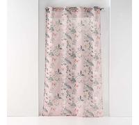 Rideau Voilage Imprimé Alissia 140x240cm Rose