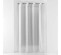 Douceur d'Intérieur – Voilage à œillets Castille 140 x 240 cm Maille Blanc
