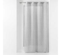 Rideau Voilage à Œillets Karrona 140x240cm Gris