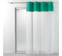 Rideau Voilage à Œillets Kelonia 140x240cm Vert
