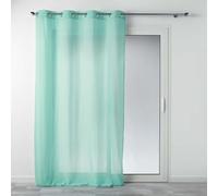Rideau Voilage à Œillets Mitsy 140x240cm Bleu Ciel