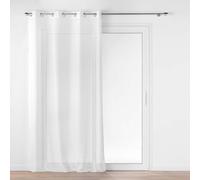 Douceur d'Intérieur – Rideau voilage à œillets Naomie – Maille 140×240 cm Blanc