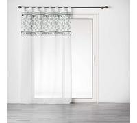 Douceur d'Intérieur – Rideau voilage à passants Milagreen – Voile sablé 140x240 cm Blanc