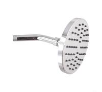 Douche à effet pluie 6 pouces haute pression avec technologie d'air, pommeau de douche réglable chrome buses en silicone auto-nettoyantes pour montage mural et plafond