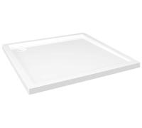 Douche à encastrer, sans rebord, bac de douche rectangulaire ou carré, en ABS ou en fibre de verre, avec une profondeur de 9 cm, de couleur blanche, dimensions : 80 x 80 cm