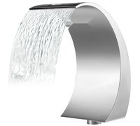 Douche à flot piscine - cascade douche à flot en inox - piscine fontaine de piscine - bassin de jardin décoration fontaine constante - 30x60x45 cm