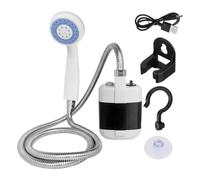 Douche Camping Portable - Plastique Bleu Fort, Bon Nettoyage Eau Rapide, Super Douchette ÉLectrique Main, Garde Votre Corps Très Propre Partout | Pour Belles Activités Extérieur Randonnée Plage