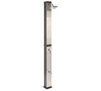 Douche d'Extérieur Moderne Solaire en PVC Fonction Pluie Noir Buenos