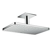 douche de Axor ShowerSolutions match0 Axor ShowerSolutions 35277 000 chrome, 46x30cm, avec raccordement au plafond