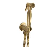 Douche de bidet, style rétro, flexible et support de douche avec raccord de douche, bronze